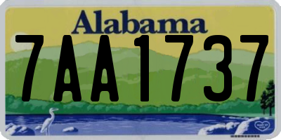 AL license plate 7AA1737