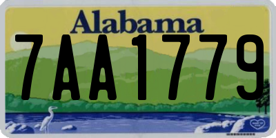 AL license plate 7AA1779
