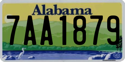 AL license plate 7AA1879