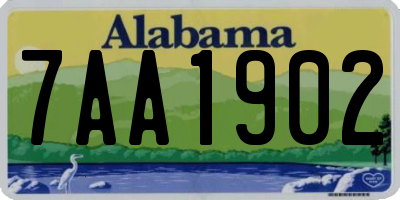 AL license plate 7AA1902