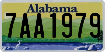 AL license plate 7AA1979
