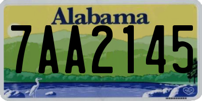 AL license plate 7AA2145