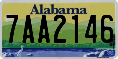 AL license plate 7AA2146