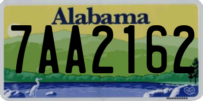 AL license plate 7AA2162