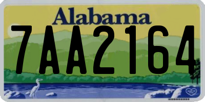 AL license plate 7AA2164