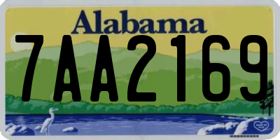 AL license plate 7AA2169