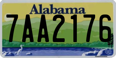 AL license plate 7AA2176