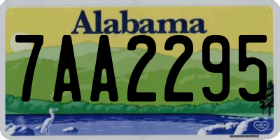 AL license plate 7AA2295