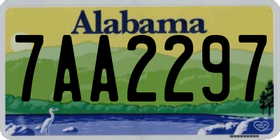 AL license plate 7AA2297