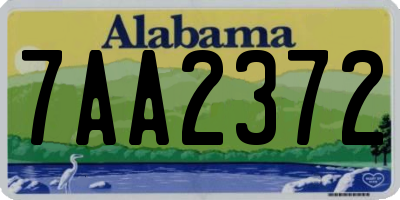 AL license plate 7AA2372