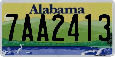 AL license plate 7AA2413