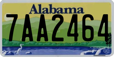 AL license plate 7AA2464