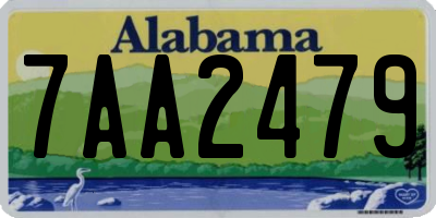 AL license plate 7AA2479