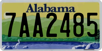 AL license plate 7AA2485