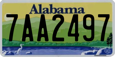 AL license plate 7AA2497