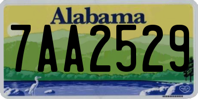 AL license plate 7AA2529