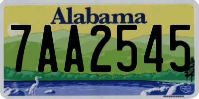 AL license plate 7AA2545