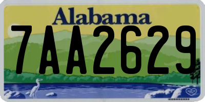 AL license plate 7AA2629