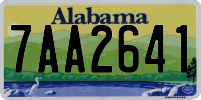 AL license plate 7AA2641