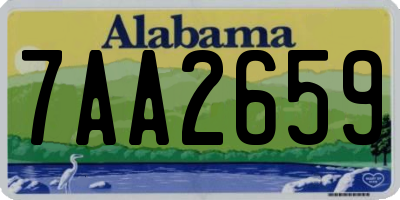 AL license plate 7AA2659