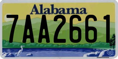 AL license plate 7AA2661
