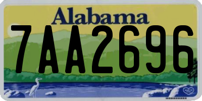 AL license plate 7AA2696