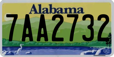 AL license plate 7AA2732
