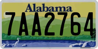 AL license plate 7AA2764