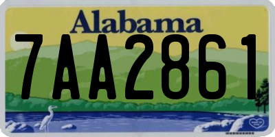 AL license plate 7AA2861
