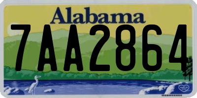 AL license plate 7AA2864