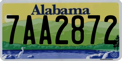 AL license plate 7AA2872