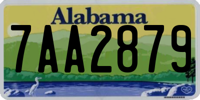 AL license plate 7AA2879