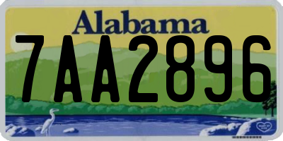AL license plate 7AA2896