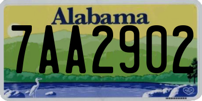 AL license plate 7AA2902