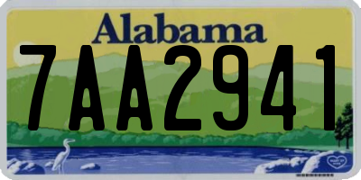 AL license plate 7AA2941