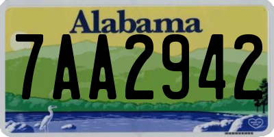 AL license plate 7AA2942