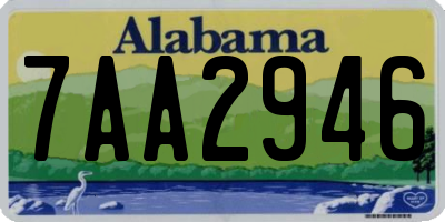 AL license plate 7AA2946