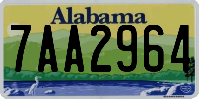 AL license plate 7AA2964