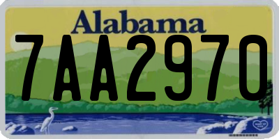 AL license plate 7AA2970