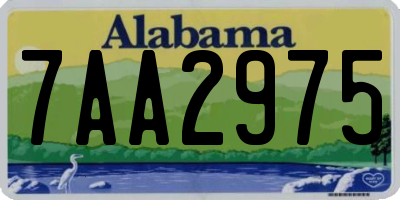 AL license plate 7AA2975