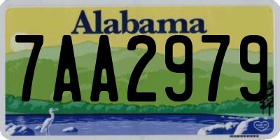 AL license plate 7AA2979