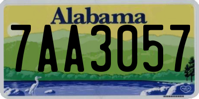AL license plate 7AA3057