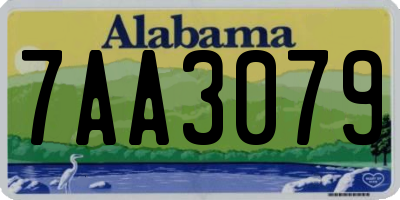 AL license plate 7AA3079