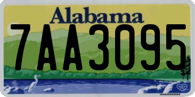 AL license plate 7AA3095