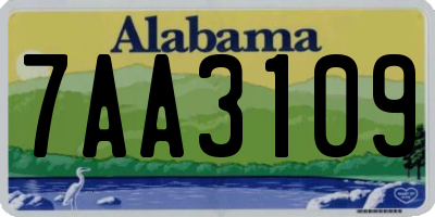 AL license plate 7AA3109