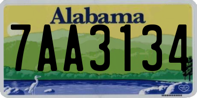 AL license plate 7AA3134