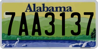 AL license plate 7AA3137