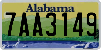 AL license plate 7AA3149