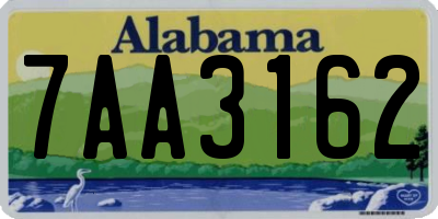 AL license plate 7AA3162