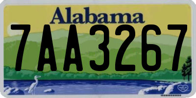 AL license plate 7AA3267
